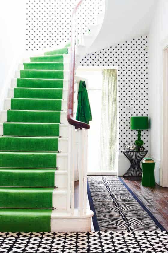 Green Stair Rug